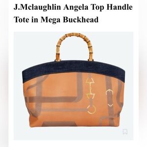 J.Mclaughlin Angela Top Handle Tote in Mega Buckhead